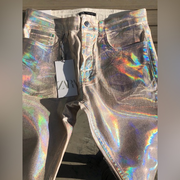 Holographic Iridescent Zara Jeans Festival 🌈 🦄 - Picture 2 of 8